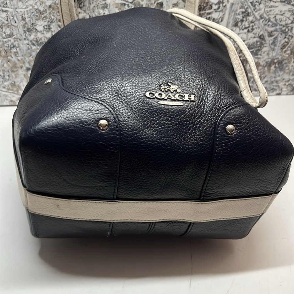Coach Bucket Navy Blue Bag - Picture 6 of 16